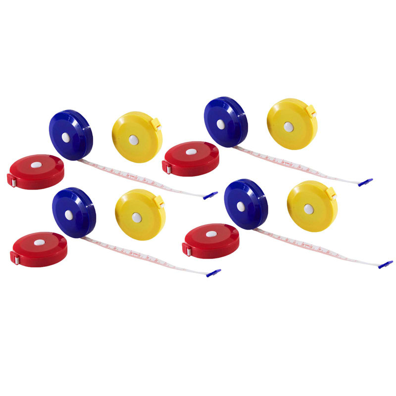 Assorted Color Retractable Cloth Tape Measure Pack