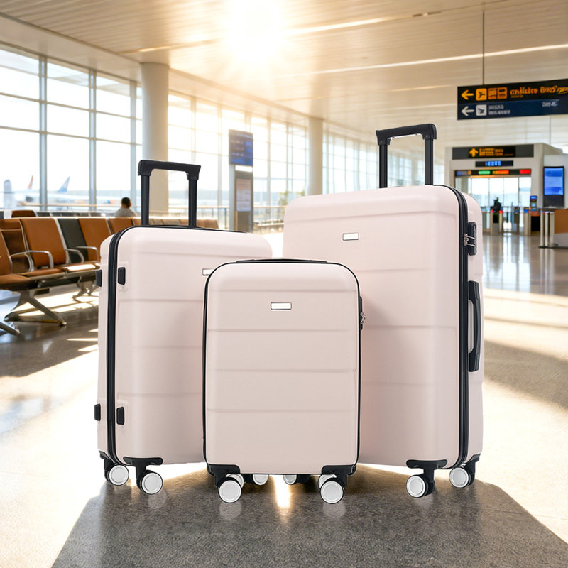 Valise à roulettes doubles Hardshell, Light Pink