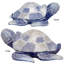 Figurine tortue de mer 2 pièces Harmony