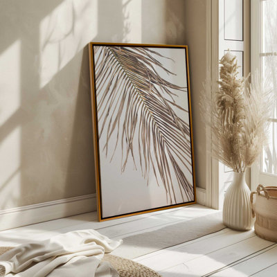 «Palm Leaf Serenity», reproduction sur toile tendue