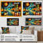 «Colorful San Francisco II - Cityscapes», art mural sur toile-437556802-437556805