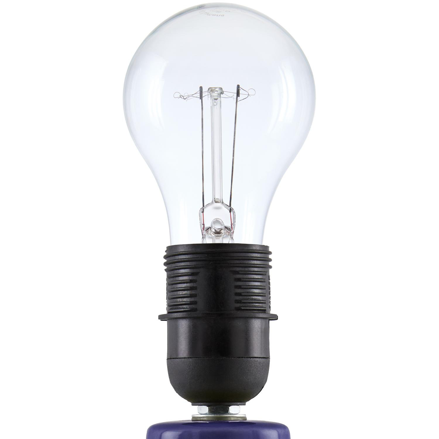 Drum Shade Lamp, Navy, 13'' H X 8'' W X 8'' D