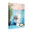 Tableau sur toile « Lapin blanc lisant le journal dans la salle de bain » (lot de 1)-340444715