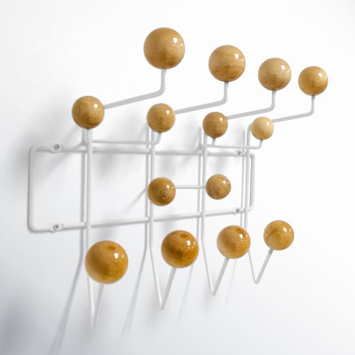 Joyelle Metal Wall 14 - Hook Wall Mounted Coat Rack