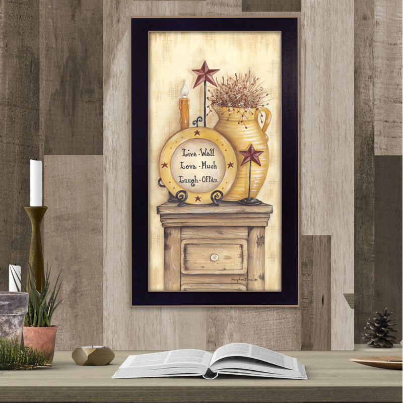 «Words To Live» - peinture encadrée