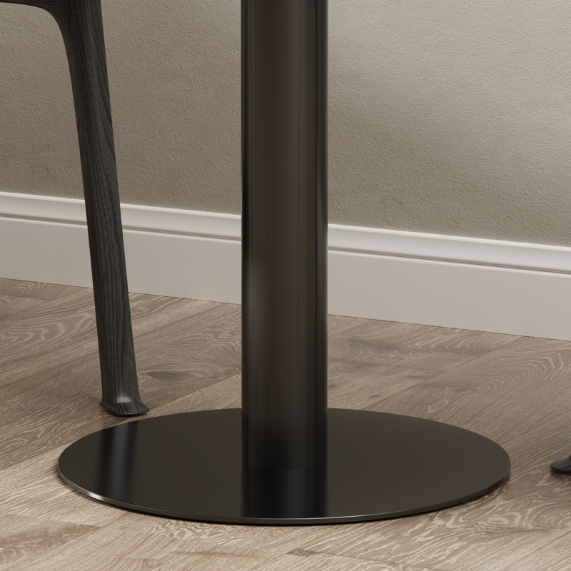 Table de salle à manger Bezai L 29,92 po x l 29,92 po, Noir