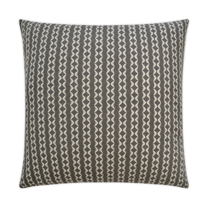 Notch Pillow Cover & Insert, Gray Stone, Square 20"