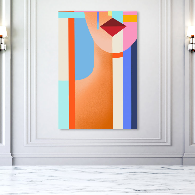 Abstract Shaped Lady III Print, Wrapped Canvas, 54" H x 36" W