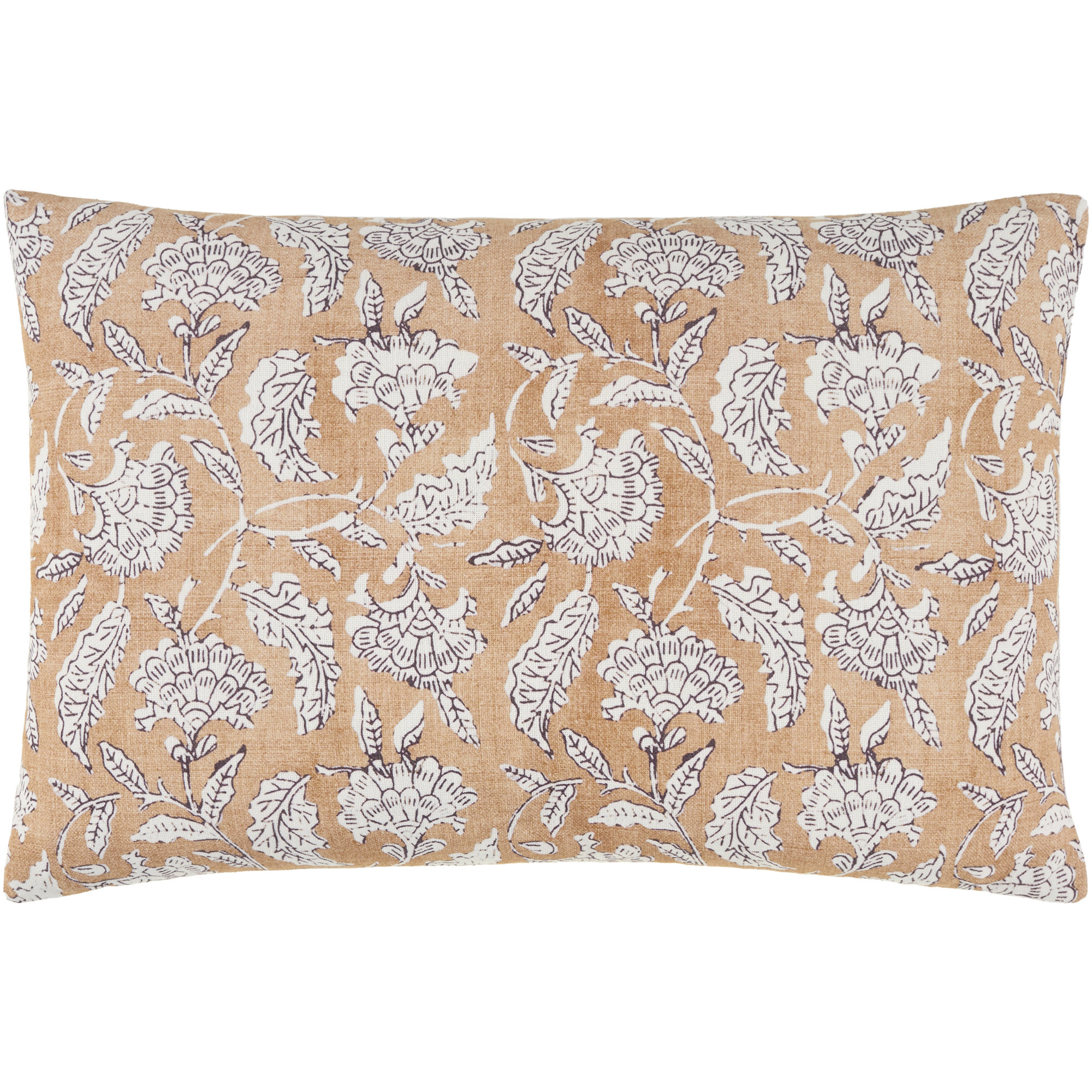 Caigan Accent Pillow, Down, Brown/White