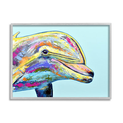 " Marine Life Dolphin Turquoise Accent " by Jen Seeley