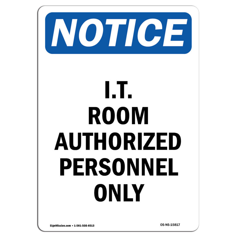 I.T. Enseigne de personnel autorisé
