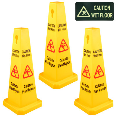 Bilingual Wet Floor Sign