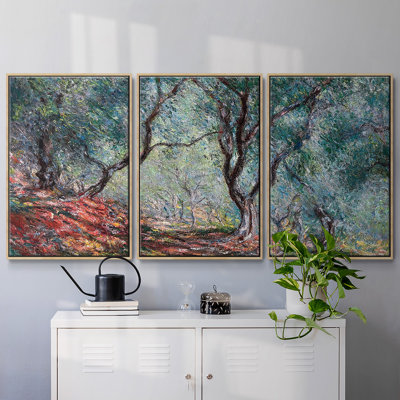 Olive Tree In The Moreno Garden, 1884, reproduction d'art encadrée sur toile