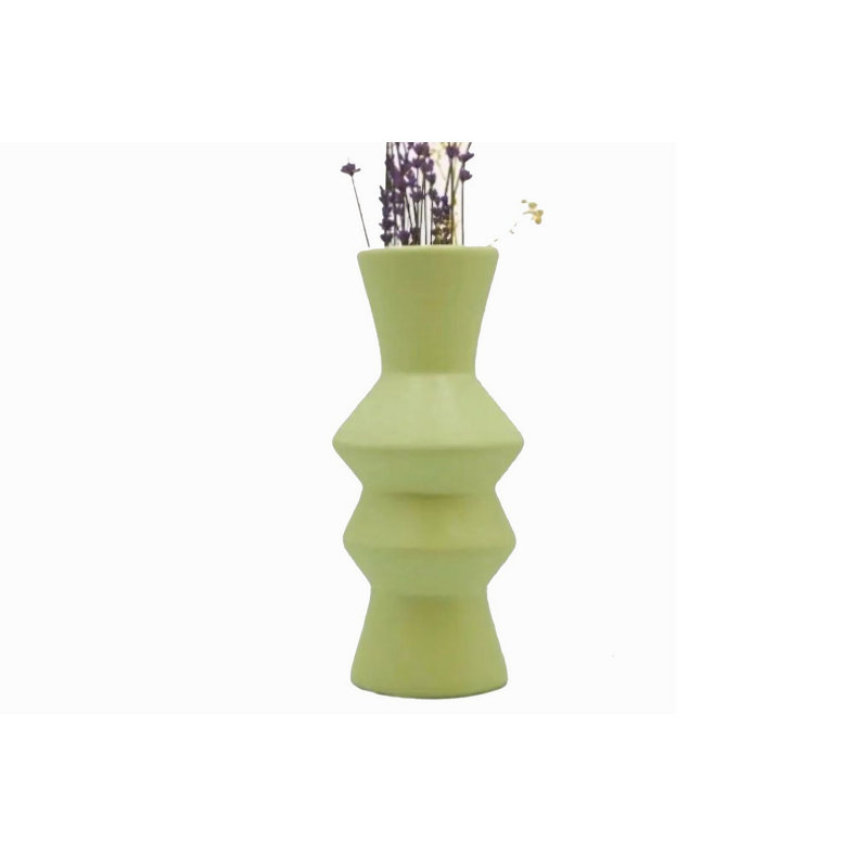 Cookinson Ceramic Table Vase, Green, 29cm H x 11cm W x 11cm D