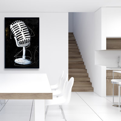 «Microphone» sur toile