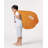 Premium Orange Garden Bean Bag Chair, 23.6 x 23.6 x 9.8 inches | 100% Waterproof Polyester, 100% Original Bead Styrofoam | Hidden Zipper System, Max Weight Capacity: 440 lbs | Perfect for Modern Outdoor Entertainment & Relaxation-79059099