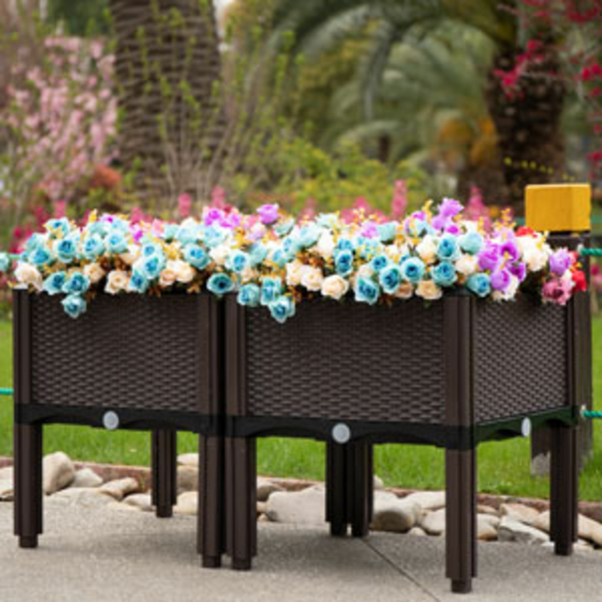 Lark Manor Aarib Self-Watering Plastic Elevated Planter | Wayfair