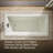 Tea-for-Two 72" x 36" Drop-in/Undermount Whirlpool Bath-51403890