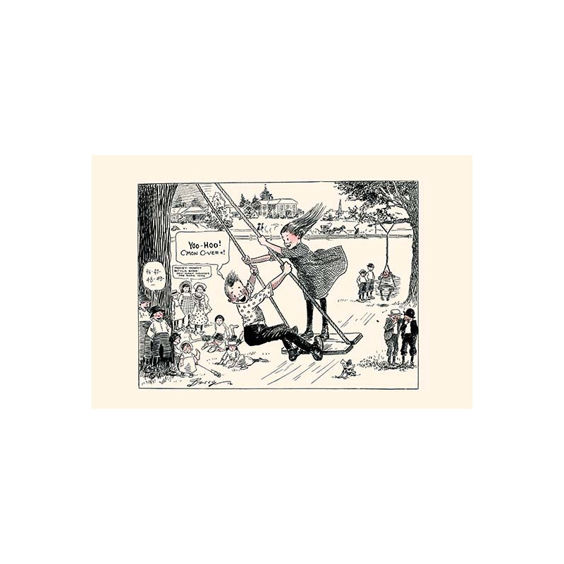 The swing-unframed, impression d’art graphique, 24 po x 36 po