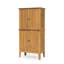 Armoire de rangement d'extérieur en bois d'acacia massif avec portes à persiennes Kedzie Roomfitter, Coastal Farmhouse, teck