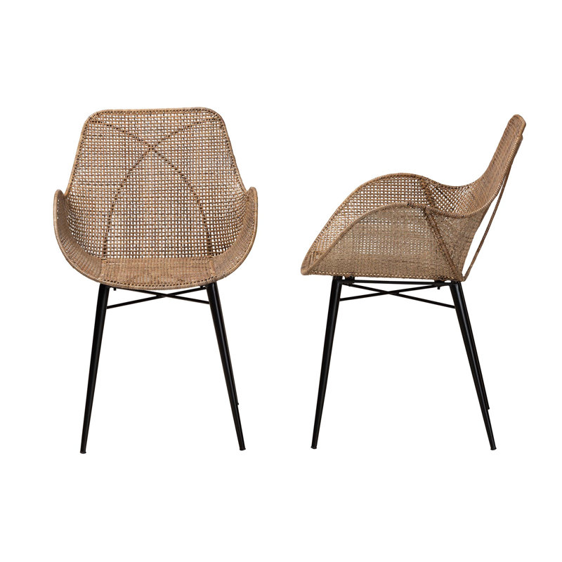Aleksi 43.69cm H Slat Back Side Chair
