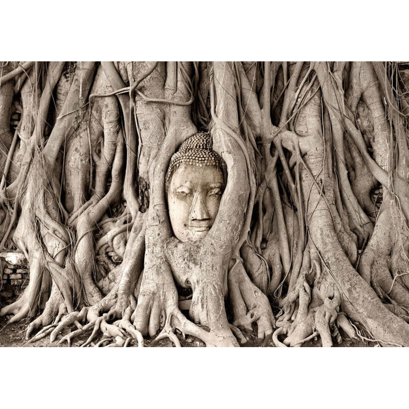 Peel & Stick Spiritual Wall Mural - Buddha's Tree, 115" W x 82" L
