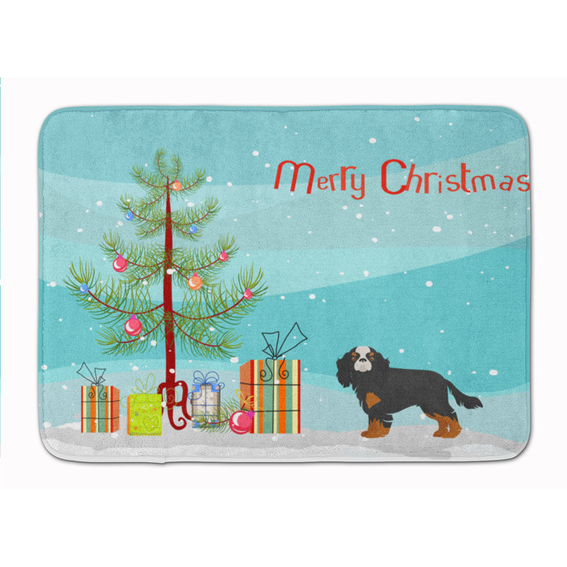 Tapis pour salle de bain chinois, Épagneul Cavalier King Charles
