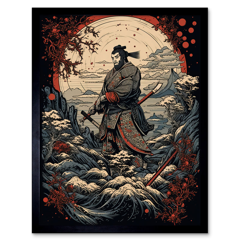 Swiridoff Winter Forest Landscape Samurai Master Rockabilly Americana - Single Picture Frame Print