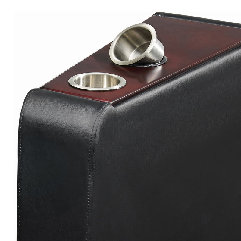 Sebrenia End Table with Cupholder in Black