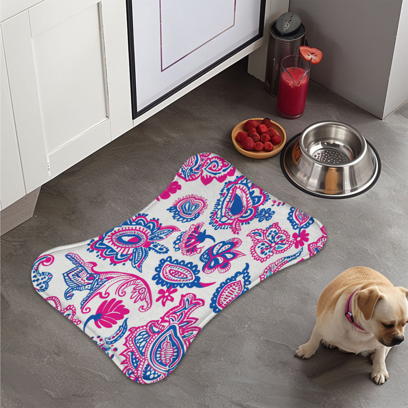 Classy Western Patterns - 1 Piece Bone Shape Feeding Mat