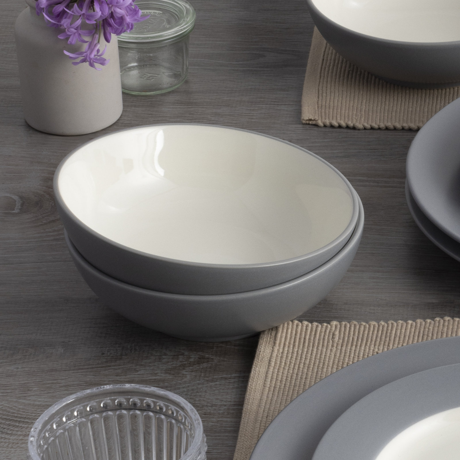 Colorwave Stoneware Cereal Bowl, Slate