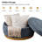 Lessman 35" W Solid Wood Round Ottoman with Flip Top Tray-127658983
