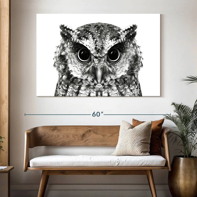 Bewitching Owl, 34" H x 51" W