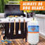 Bouteille de propane en acier vide avec réservoir de propane 40LB Flame King avec valve OPD de type 1, pour grils et barbecues