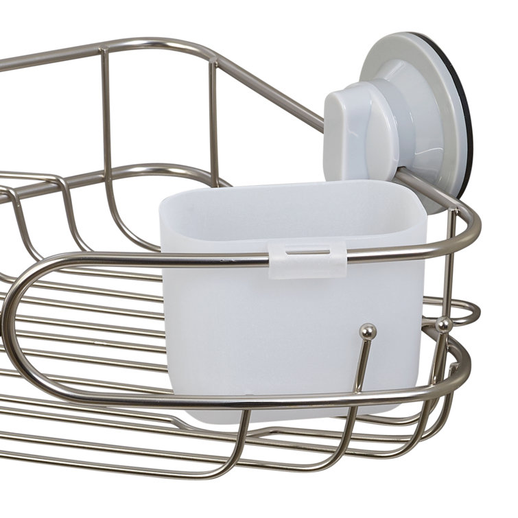 Zenna Home Suction Stainless Steel Shower Caddy & Reviews