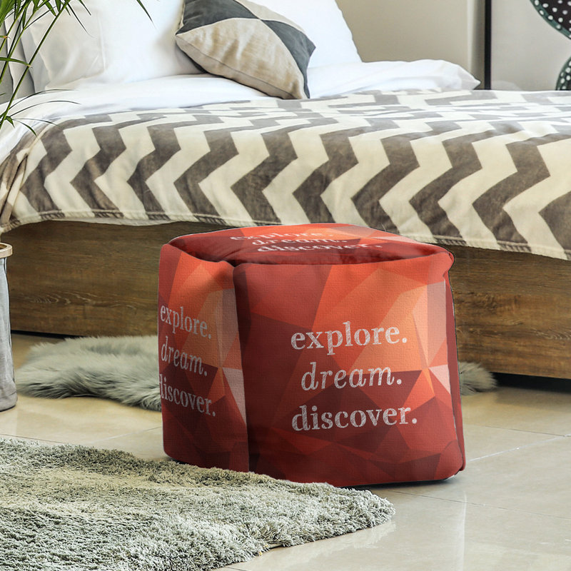 Upholstered Ottoman, Topaz