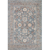 Lucile Loloi II Odette Sky / Rust Area Rug