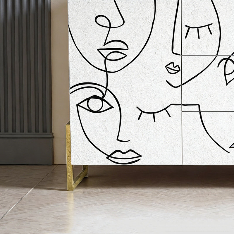 High-End Multi-Functional Sideboard, 29.53" H x 47.24" W x 15.75" D