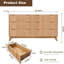 Commode 6 tiroirs cannelée avec plateau en faux marbre Modern-554222940