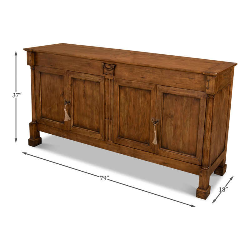 Carreiro 79'' W Solid Wood Sideboard, Fruitwood
