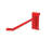 6" Gridwall Metal Hooks, Red