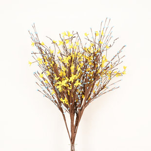 Arrangement floral de baies de fleurs sauvages artificielles de 36 po de printemps et d'été pour remplissage de vase, bouquet de fleurs de longue tige de branche de maison de campagne pour décoration de table de centre de table de bureau à domicile