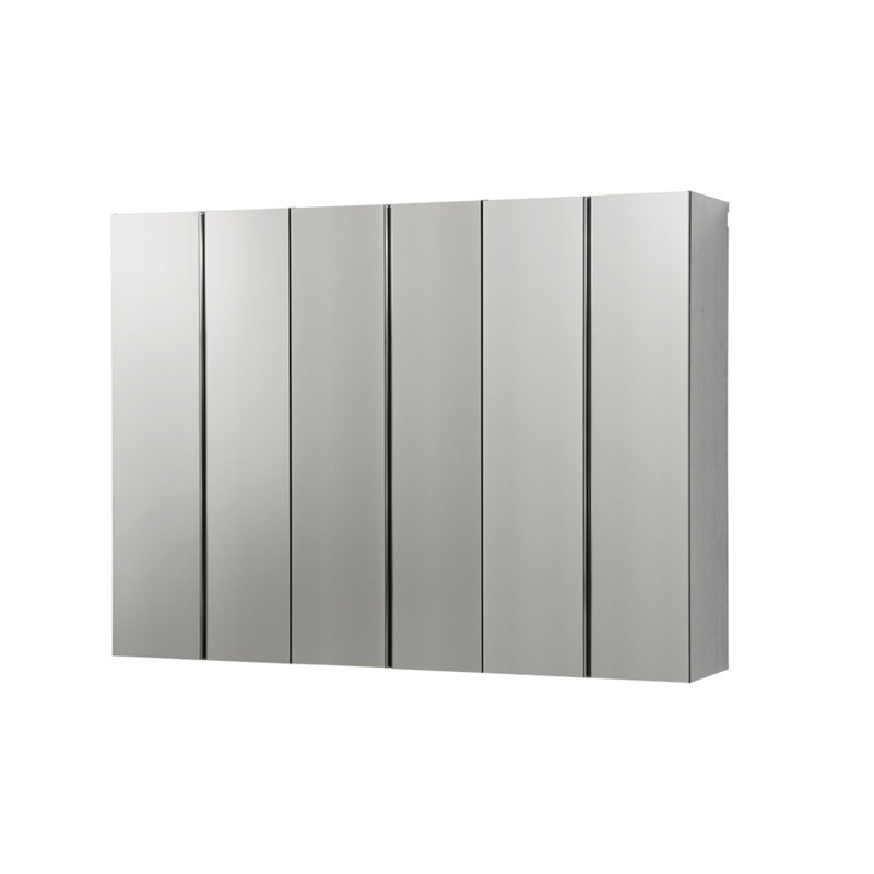 96 po X P 72 po H 20 po D Ensemble d'armoires de garage gris métallique D (3 pièces)