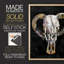 Horned Skull II, reproduction encadrée - bois massif-841442265