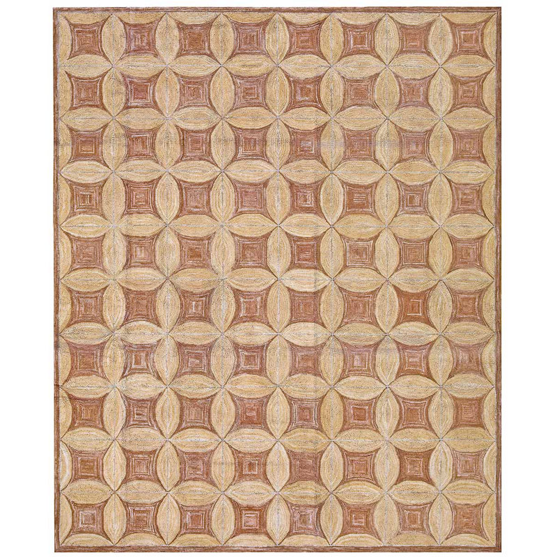 Flatweave Wool Geometric Area Rug