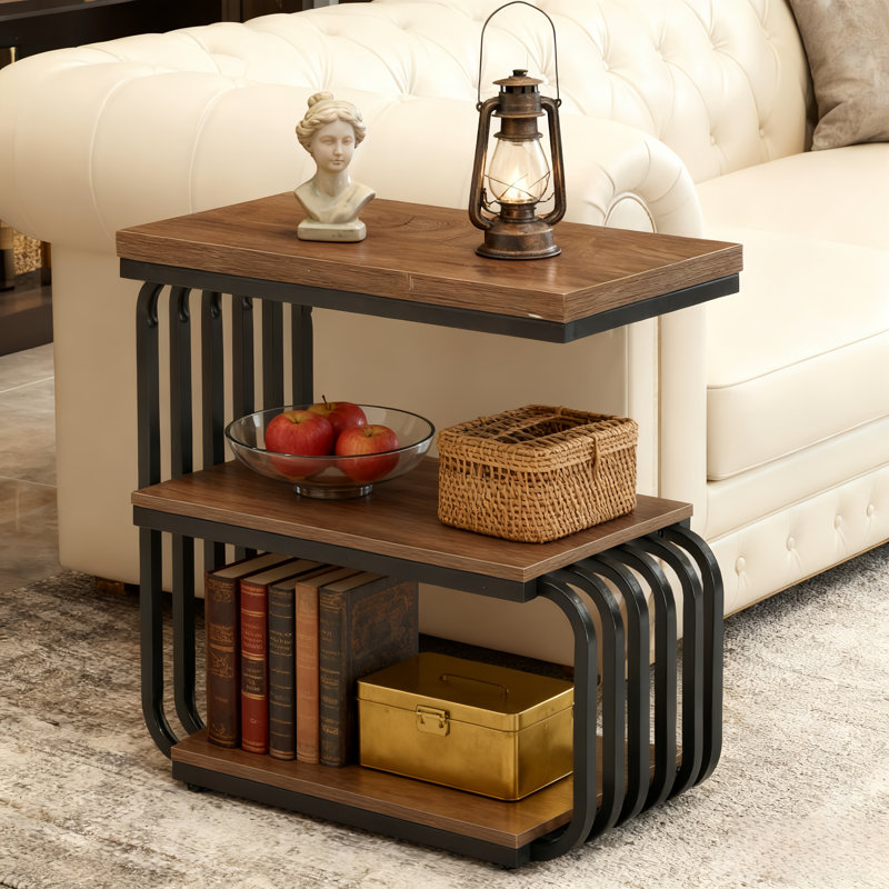 Pedestal End Table, 2