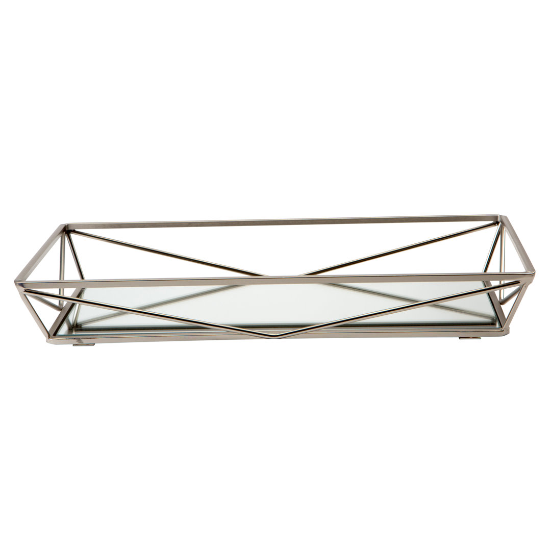 Edens Geometric Mirrored Vanity Tray Mercer41 