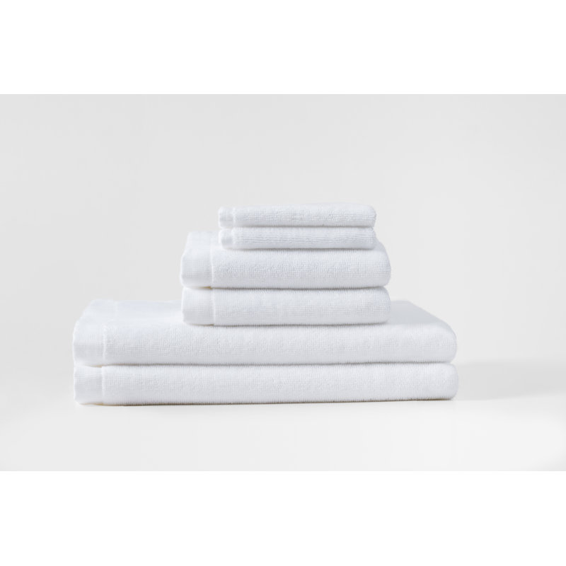 Classic Organic 6Pc Towel Set, Alpine White