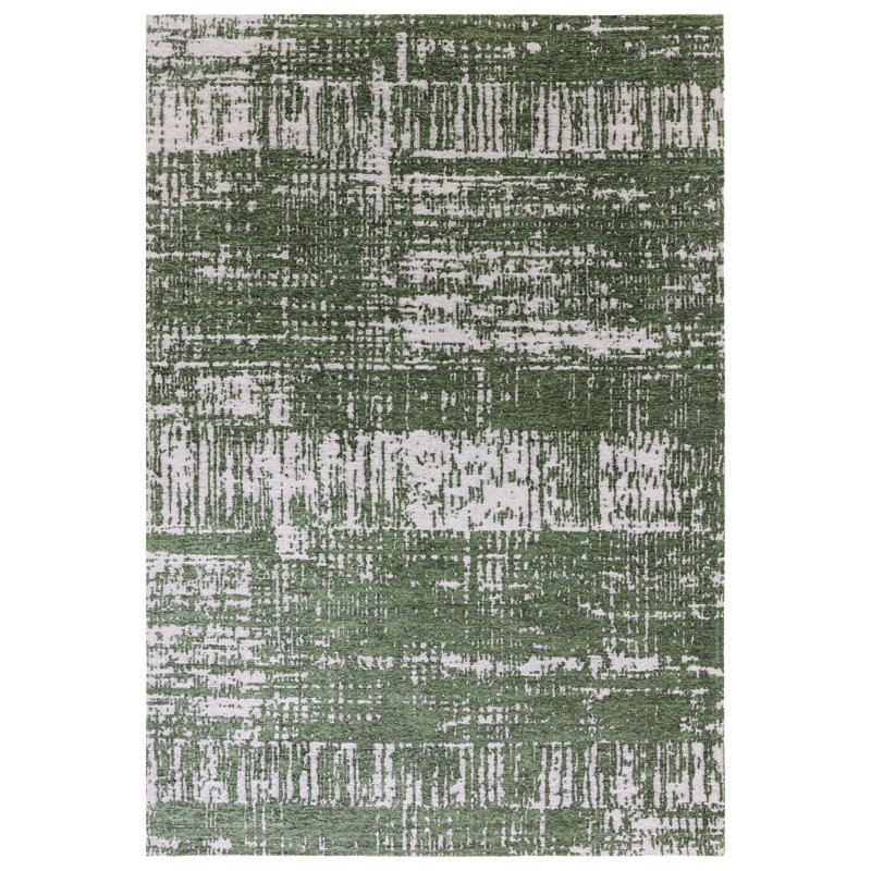 Beau Flatweave Forest Green Rug, Rectangle 120 x 170cm