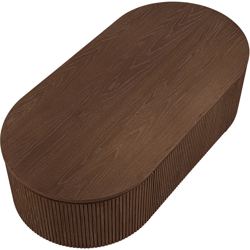Gholson Wood Storage Coffee Table, 15" H x 52" L x 26" W, Brown